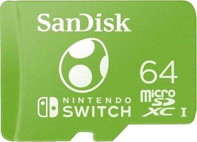 Sandisk microSDXC UHS-I Speicherkarte Switch Yoshi Edition 64 GB (U3, Class 10)