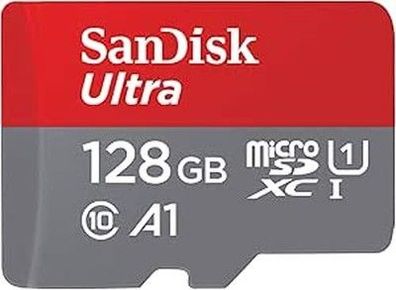 SanDisk Ultra Android microSDXC UHS-I Speicherkarte 128 GB + Adapter (Class 10)