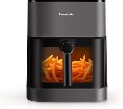 Panasonic NF-CC500SXE Air Fryer mit Sichtfenster, 5L, 80–200 °C, digitaler Timer