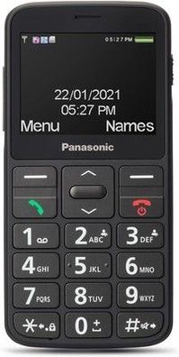 Panasonic KX-TU160EXB 2G, Seniorenhandy ohne Vertrag (SOS-Notruftaste, Schwarz)