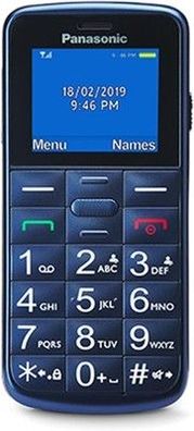 Panasonic KX-TU110EXC, 2G Seniorenhandy ohne vertag (Dual-SIM, mit SOS, Blau)