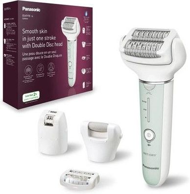 Panasonic ES-EY70 Nass/Trockenepilierer Damen, Dual Disc mit 60 Pinzetten, 90°