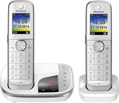 Panasonic KX-TGJ322GW Familien-Telefon mit Anrufbeantworter, schnurloses Telefon