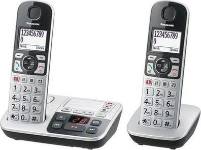 Panasonic KX-TGE522GS DECT Seniorentelefon Notruf (4,6cm Display, 150 Eintrage)