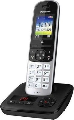 Panasonic KX-TGH720GS Schnurlos-Telefon mit Anrufbeantworter, DECT, in schwarz