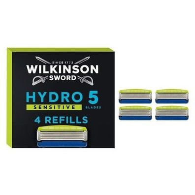 Wilkinson Sword Hydro 5 Sensitive Rasierer mit 4 Ersatzklingen Hautschutzbügel