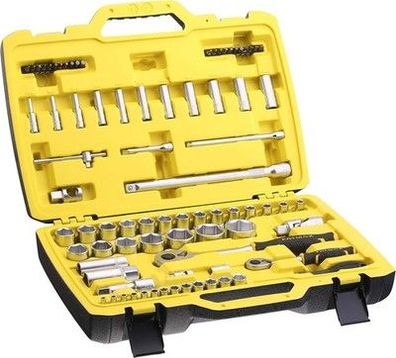 Stanley Fatmax Steckschlüssel-Set (81-teilig, ½“ und ¼“, 6-Kant, im Koffer)