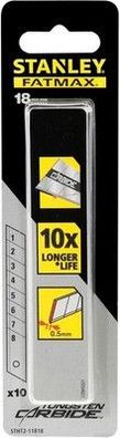 Stanley FatMax Pro Carbide 10x Abbrechklingen STHT2-11818 (18mm, Ersatzklingen)