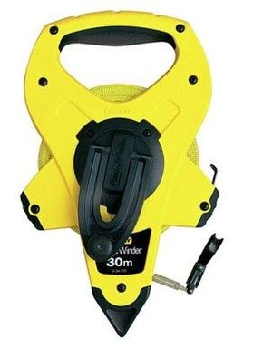 Stanley Rahmenbandmaß Power Winder Fiberglas 30 m, 2-34-772, Bandmaß, Maßband