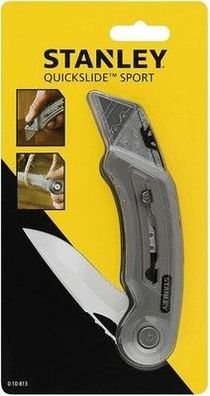 Stanley Quickslide II Sportmesser Messer Arbeitsmesser (gezahnte Sportklinge)