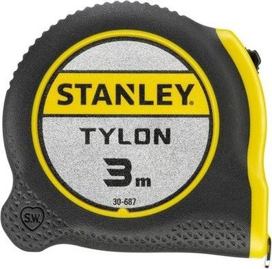 Stanley Bandmaß Tylon (3 m, Genauigkeitsklasse II, Tylon-Polymer Schutzschicht)