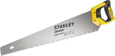 Stanley JetCut Gipskarton-Handsäge (550 mm Länge, 7 Zähne, Bi-Material) 2-20-037