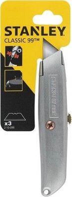 Stanley Cutter-Messer/Teppichmesser 99E mit einziehbarer Klinge, 155mm, 2-10-099