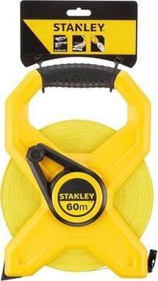 Stanley Rahmenbandmaß Standard Fiberglas 60 m, 2-34-795, Bandmaß, Maßband, Gelb