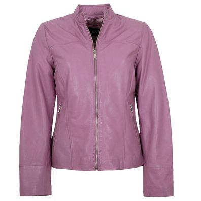 Jilani Collection - Damen Lederjacke Lammnappa flieder