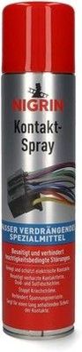 NIGRIN Kontakt-Spray für Elektronik, zur Reinigung und Schutz, 300 ml, Spray