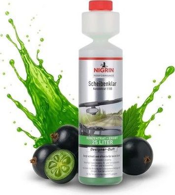 NIGRIN Performance Scheibenklar Konzentrat 1:100 Designer Duft | 250 ml, ab 5°C