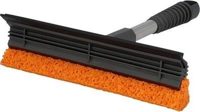 NIGRIN Scheibenreiniger 200 x 245 mm mit Abziehlippe & Gummischwamm, 25 cm, grau