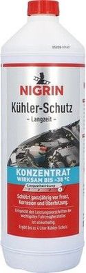 NIGRIN Kühler-Schutz Langzeit Konzentrat, Kühler-Frostschutz, 1L, Benzin & Disel