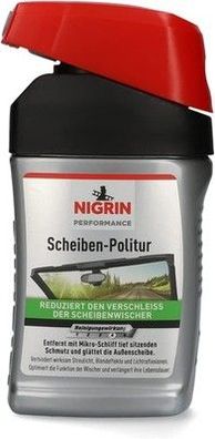NIGRIN Scheiben Politur Performance, gegen Verschleiß von Scheibenwischer, 300ml