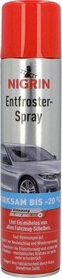 NIGRIN Entfroster Spray, Scheiben Enteiser für Autoscheiben, Jumbo Dose 400 ml