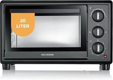 Severin Back- und Toastofen, Bake & Toast, 20L, bis 230°C, 120Min. Timer, 1600W