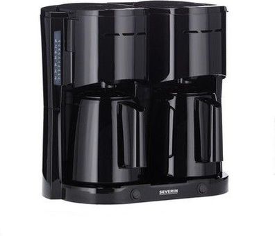 Severin Duo-Filterkaffeemaschine mit Thermokanne, Kaffeemaschine für 16 Tassen