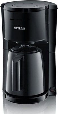 Severin Filterkaffeemaschine Thermokanne, Kaffeemaschine schwarz, 1 L, KA 9306