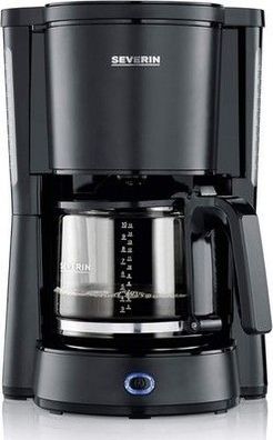 Severin Kaffeemaschine "Type" Glaskanne, Filterkaffeemaschine, schwarz, KA 4815