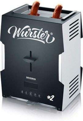 Severin Wurster, gebräunte Würstchen auf Knopfdruck Edelstahl/Kunststoff WT 5005