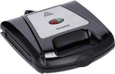 Severin 3-in-1 Sandwichmaker-Toaster, auswechselbare Platten, schwarz, SA 2968