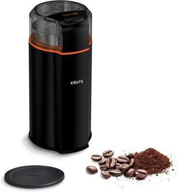 Krups GX3328 Silent Vortex Elektrische Kaffee- und Gewürzmühle | 3-in-1 Mahlwerk