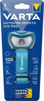 VARTA Stirnlampe LED inkl. 3x AAA Batterien Kopflampe, Outdoor Sports H10 Pro