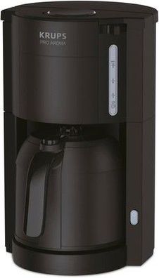 Krups Pro Aroma KM303810| Filterkaffeemaschine 1 L Fassungsvermögen | schwarz