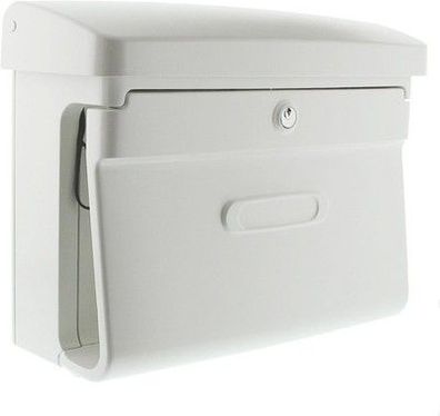 Burg-WÄCHTER Briefkasten mit Zeitungsfach ohne Namensschild, Bremen 885 W, Weiß