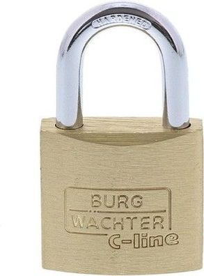 Burg-Wächter Vorhängeschloss, C-Line 222 30 SB, + 2 Schlüsseln, Bügelstärke: 5mm