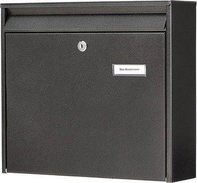Burg-Wächter Briefkasten, Briefkastenanlagen geeignet, A4 Einwurf-Format, eisen