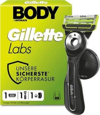 GilletteLabs Body & Intimate Rasierer Herren, Intimrasierer Mann mit Schutz