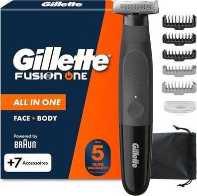 Gillette Fusion One Hybrid Rasierer Herren Elektrisch Trimmer, 45-Minuten Akku