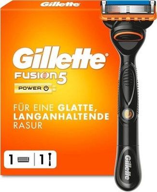 Gillette Fusion5 Power Rasierer Herren — Inkl. 1 Nassrasierer, 1 Ersatzklingen