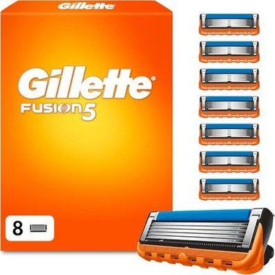 Gillette Fusion 5 Rasierklingen 8 Original Ersatzklingen für Herren Nassrasierer