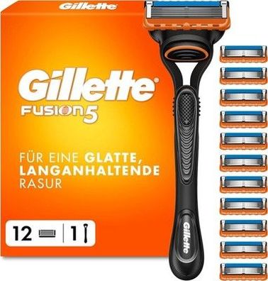 Gillette Fusion 5 Rasierer Herren, Nassrasierer, Metall, Langanhaltende Rasur