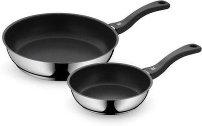 WMF Devil Pfannenset Induktion 2-teilig – Bratpfannen 20, 28 cm – Edelstahl
