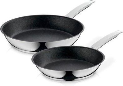 WMF Permadur Advance Pfannenset Induktion 2-tlg, Bratpfanne 28 + 24 cm Edelstahl