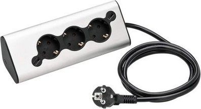 WMF Ambient Steckdosenleiste Küche, Multi-Stecker Pro, 3er Steckdose mit 2 USB