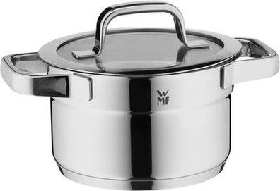 WMF Compact Cuisine Kochtopf klein 16 cm, Glasdeckel, Fleischtopf Induktion, 2 L