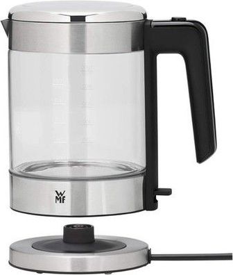 WMF Küchenminis Wasserkocher Glas 1 Liter, kabelloser Wasserkocher klein, 1900W
