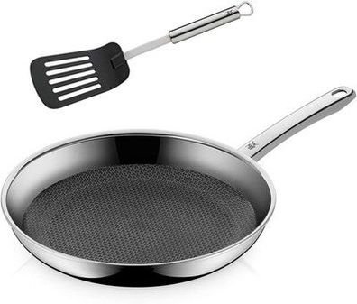 WMF Profi Resist Bratpfanne Induktion 28 cm, Wabenpfanne mit Pfannenwender