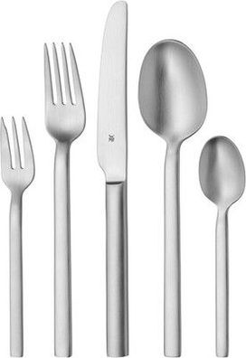WMF Alteo Besteck 12 Personen, Essbesteck 60 tlg, Besteck matt spülmaschinenfest