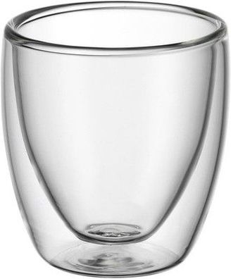 WMF Kult doppelwandige Espressotassen Glas Set 2-teilig, doppelwandige Gläser